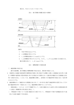 －50－ 場合は、それにともなって大きくする。 図4 曲げ試験が困難な