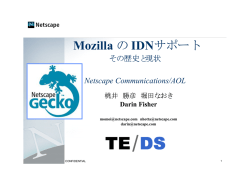 MozillaにおけるIDNのサポート
