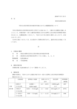2016 年 5 月 13 日 各 位 東亞合成株式会社 当社名古屋市南区浜田