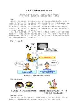 イヌリンの高齢者食への応用と評価