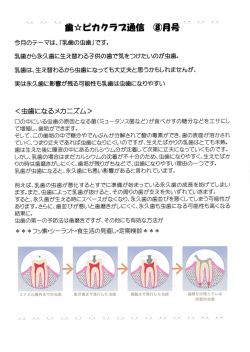 歯  ピカクラフ通信 ③月号