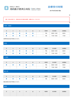 診療受付時間