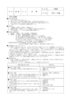 2単位 古 典 3年1～8組