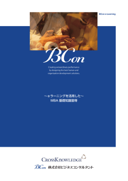 MBA基礎知識習得コース ご案内ダウンロード