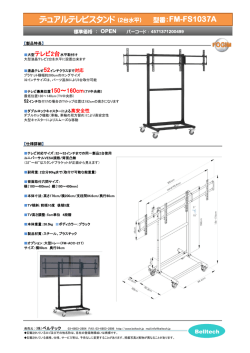 デュアルテレビスタンド（2台水平） 型番：FM