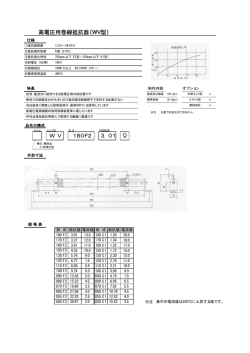 180F2 3．01 &Omega; 高電圧用巻線抵抗器（WV型） WV