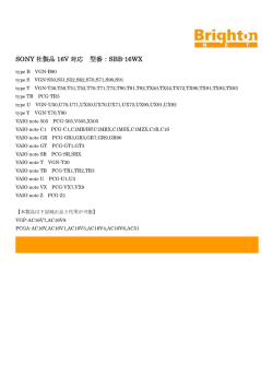 SONY 社製品 16V 対応 型番：SBB-16WX