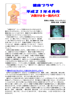 “お腹がはる—腸内ガス”