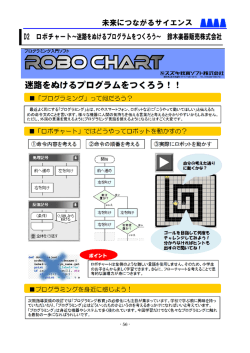 未来につながるサイエンス D2 ロボチャート～迷路をぬけるプログラムを