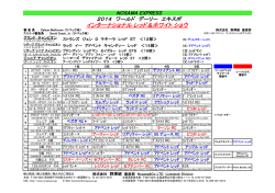 2014 ワールド デーリー エキスポ インターナショナル レッド＆ホワイト