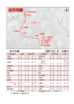 谷今市線 【運行日】月・水曜日