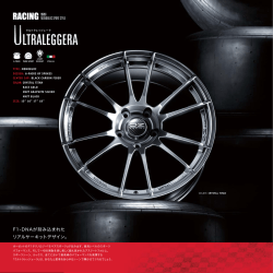 F1-DNAが刻み込まれた リアルサーキットデザイン。 MONOBLOC