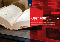 Open tenzij… - Nationaal Archief
