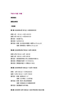 2006年度年報 - 新潟県立近代美術館