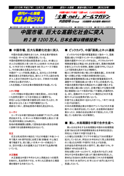 中国ビジネス誌 第628号（15．12．07） 表示