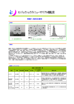 無機ナノ銀系抗菌剤