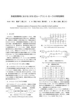 系統故障時における BTB 式ループコントローラの特性解析
