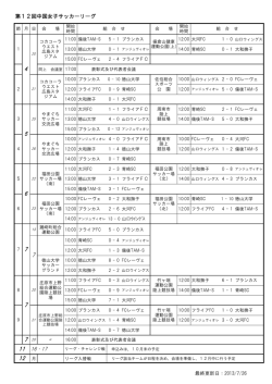 第12回中国女子サッカーリーグ