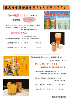 「赤の野菜ソムリエ」を使った