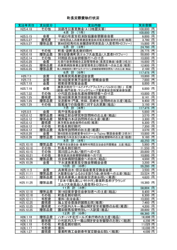 町長交際費執行状況