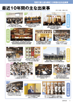 り返る！ 最近10年間の主な出来事
