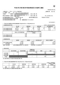 平成23年2月期 第2四半期決算短信