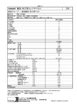 habasit 搬送・加工用コンベヤベルト 228