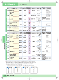 生化学的検査