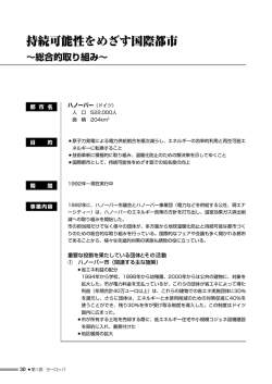 1-7. 持続可能性をめざす国際都市～「ハノーバー」