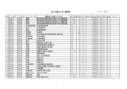 法人文書ファイル管理簿