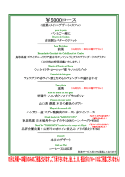 ￥5000コース