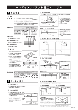 ハンディウッドデッキ 施工マニュアル