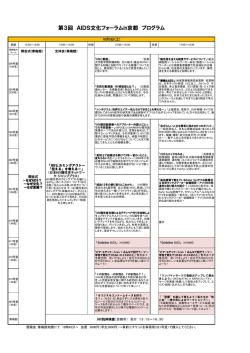 10/5 - AIDS文化フォーラムin京都