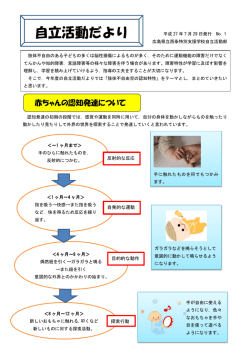 自立活動だより - 西条特別支援学校