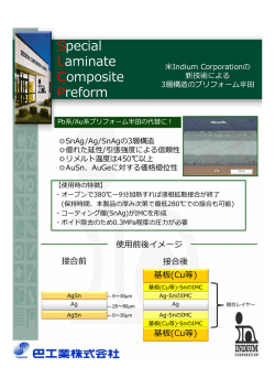 高融点鉛フリーラミネートプリフォーム＜SLCP＞ 資料 (日本語版) [ 1