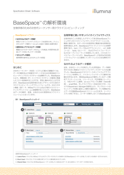BaseSpaceTM の解析環境