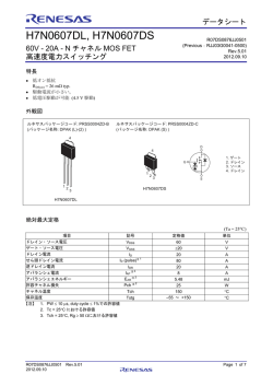 H7N0607DL, H7N0607DS データシート