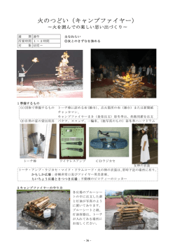火のつどい（キャンプファイヤー）