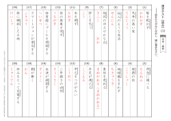 漢字テスト /中学・高校