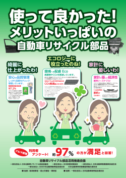 自動車リサイクル部品活用推進キャンペーンポスター（PDFファイル）