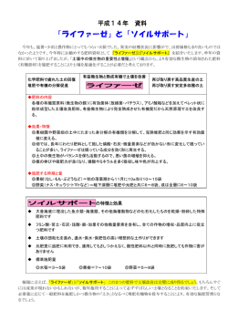 14年肥料資料「ライファーゼとソイルサポート」