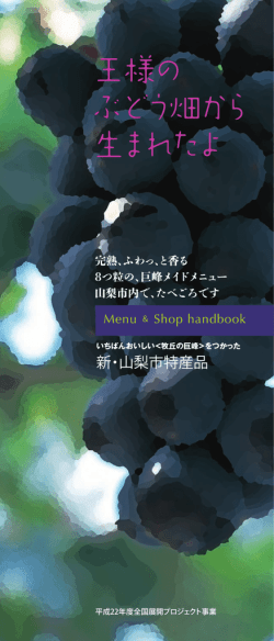 新・山梨市特産品 - 山梨県商工会連合会