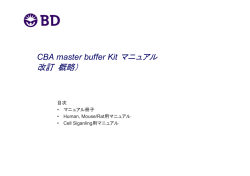 CBA master buffer Kit manual 変更