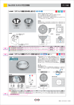No.202 カタログ訂正情報
