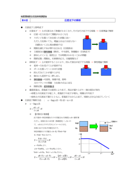 圧密沈下の解析