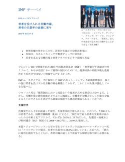 IMFユースダイアローグ: 若者を受け入れる労働市場、若者の失業率の