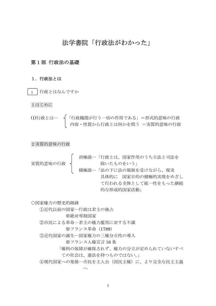 法学書院 行政法がわかった