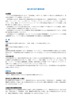 海外旅行保険規約 (PDF 0.3MB)
