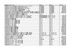 講座 応用 ウ ウ 年 登録番号 DVDタイトル名 発行者 発行所 発行年月