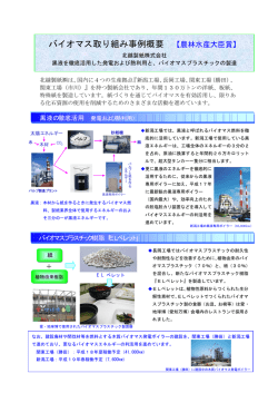 バイオマス取組事例 - 北越紀州製紙株式会社